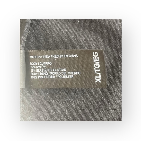 new Hurley 🝮 One Piece Strappy Full Coverage Sport Swimsuit 🝮 Black 🝮 XL - Picture 10 of 16